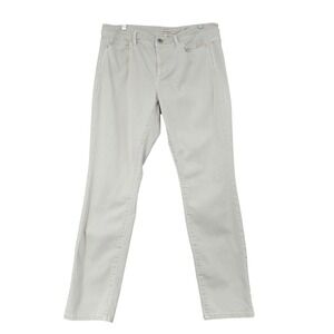 J.Jill Denim Authentic Fit Slim Ankle Jeans Womens 8 Light Tan Stretch Pants